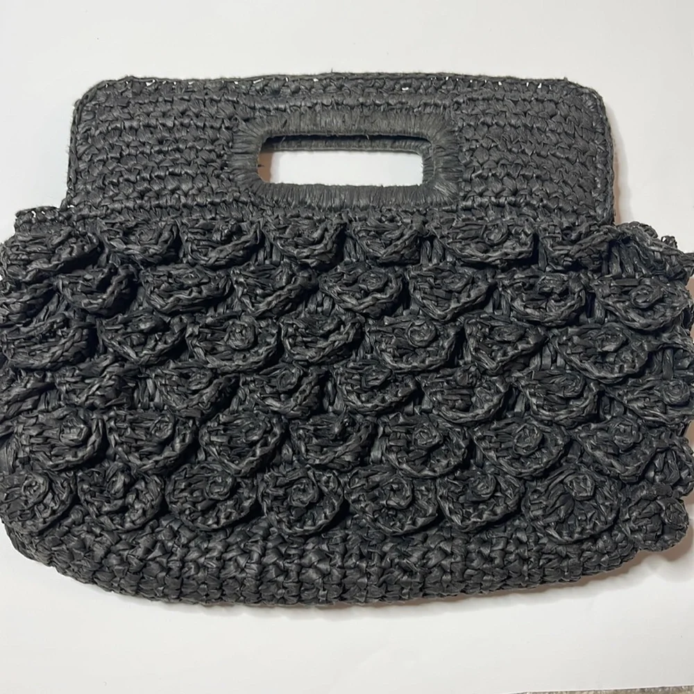 J.Crew Raffia Clutch - Picture 2 of 7